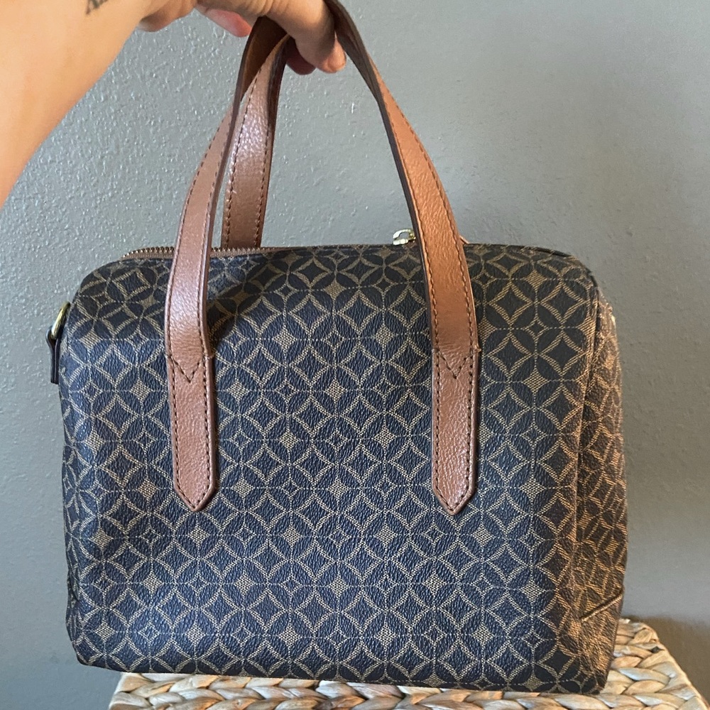 Brown Fossil Satchel